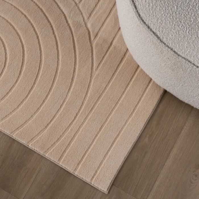 Teppich Wohnzimmer - Charm Arches Beige