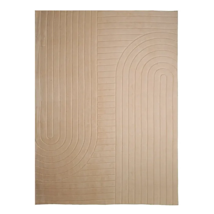 Teppich Wohnzimmer - Charm Arches Beige