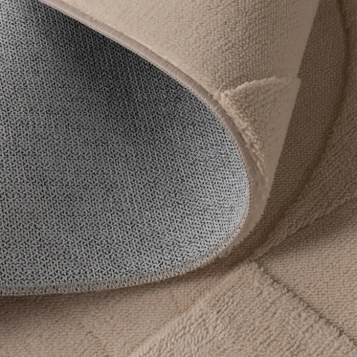 Teppich Wohnzimmer - Charm Circles Beige