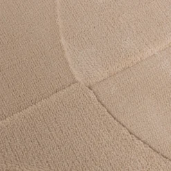 Teppich Wohnzimmer - Charm Circles Beige