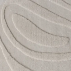 Teppich Wohnzimmer - Charm Shapes Weiß