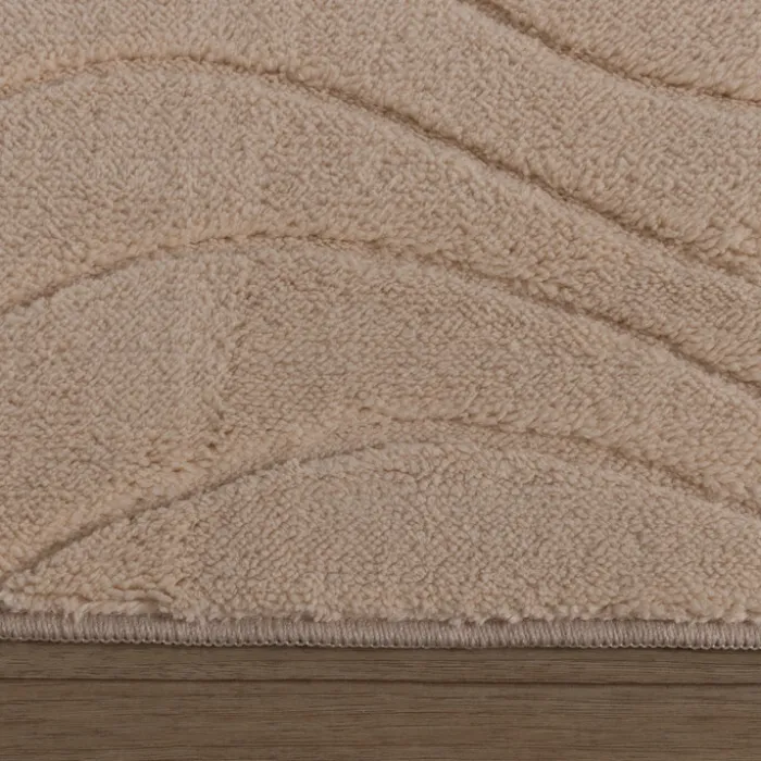 Teppich Wohnzimmer - Charm Waves Beige