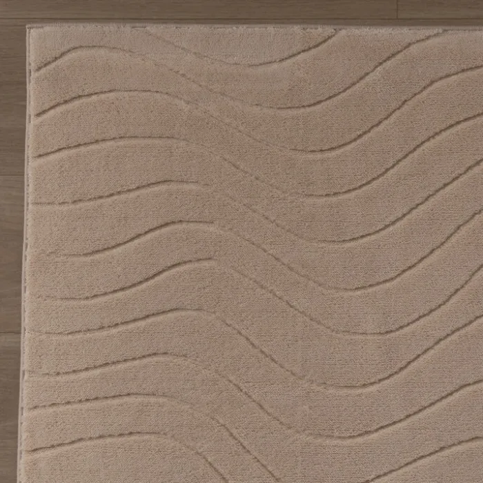 Teppich Wohnzimmer - Charm Waves Beige