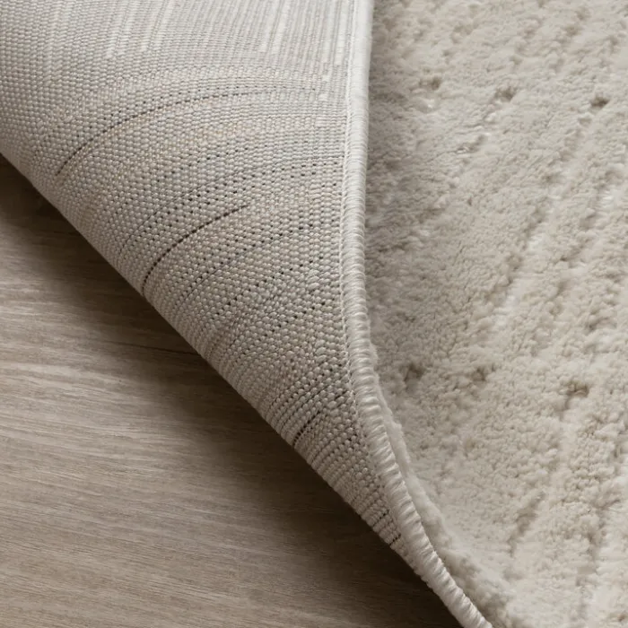 Teppich Wohnzimmer - Yune Lines Creme