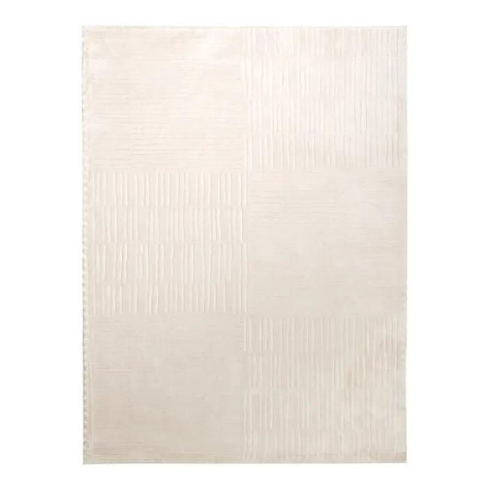 Teppich Wohnzimmer - Yune Lines Creme