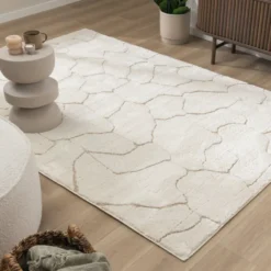 Teppich Wohnzimmer - Yune Stone Creme
