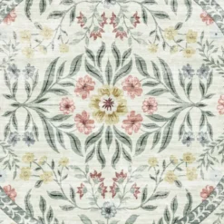 Vintage Gartenteppich Rund - Luana Grün