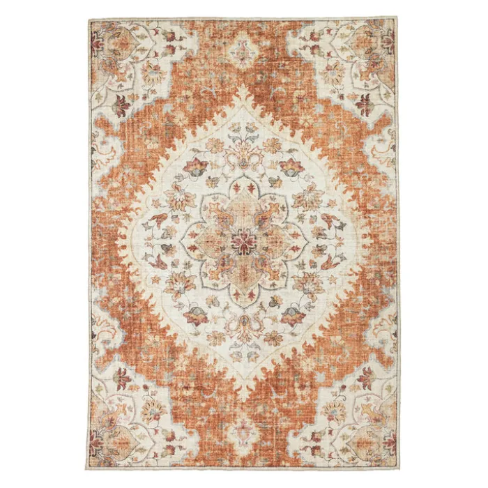 Vintage Gartenteppich - Santo Mandala Terrakotta