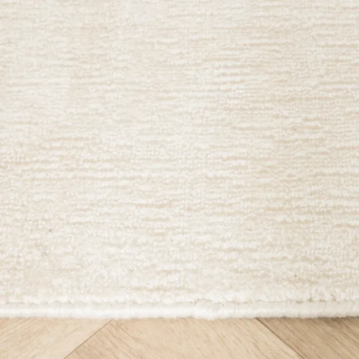 Viskose Teppich - Jean Creme Weiß