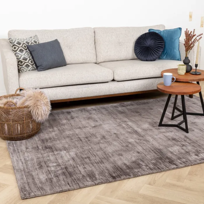 Viskose Teppich - Pearl Grau