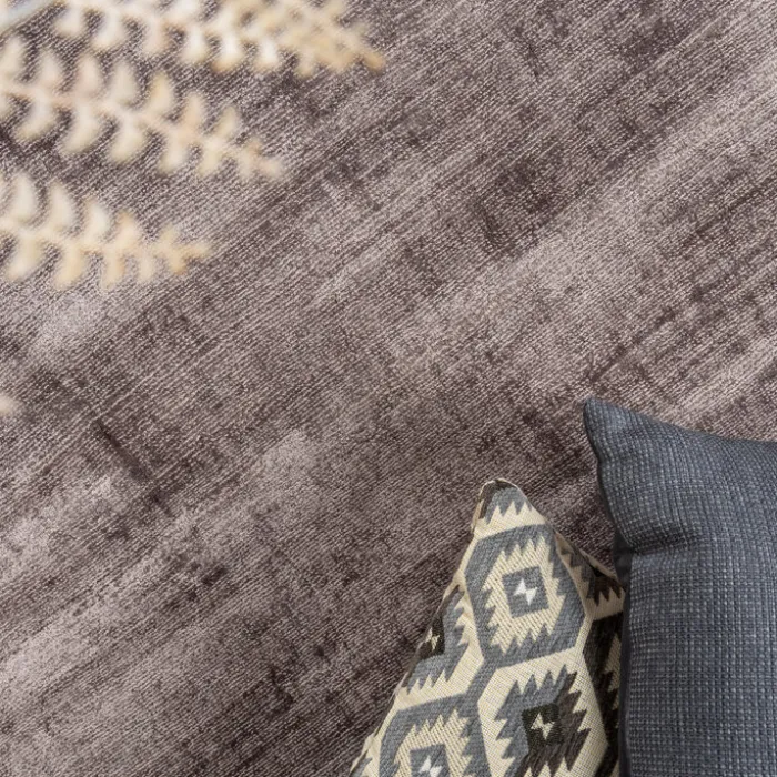 Viskose Teppich Rund - Pearl Grau