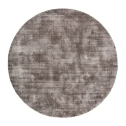 Viskose Teppich Rund - Pearl Grau
