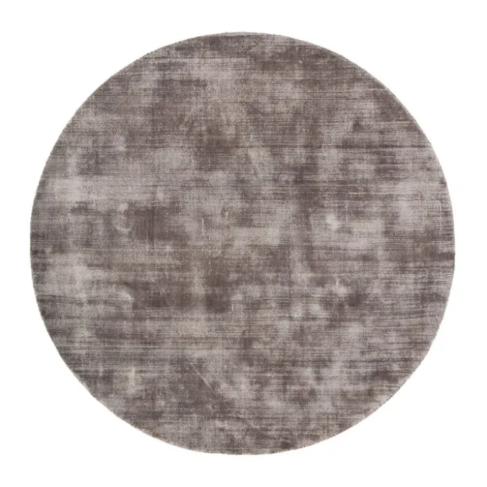 Viskose Teppich Rund - Pearl Grau