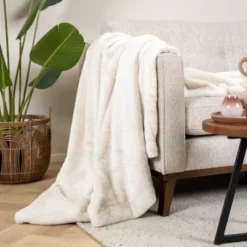 Waschbare Kuscheldecke - Otis Creme
