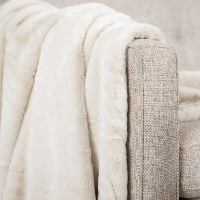 Waschbare Kuscheldecke - Otis Creme