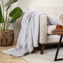 Waschbare Kuscheldecke - Otis Hellgrau