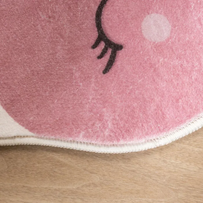 Waschbarer Kinderteppich - Berry Kirschen Rot