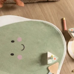 Waschbarer Kinderteppich - Berry Avocado Grün