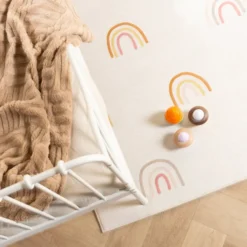 Waschbarer Kinderteppich - Evi Rainbow Bunt