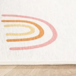 Waschbarer Kinderteppich - Evi Rainbow Bunt