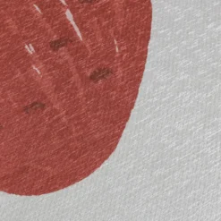 Waschbarer Kinderteppich - Mick Erdbeere Rot