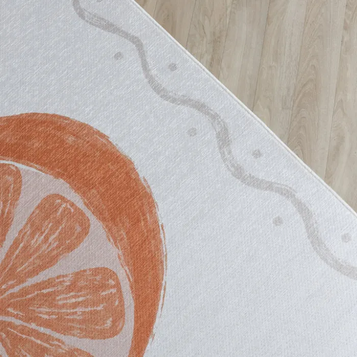 Waschbarer Kinderteppich - Mick Orange