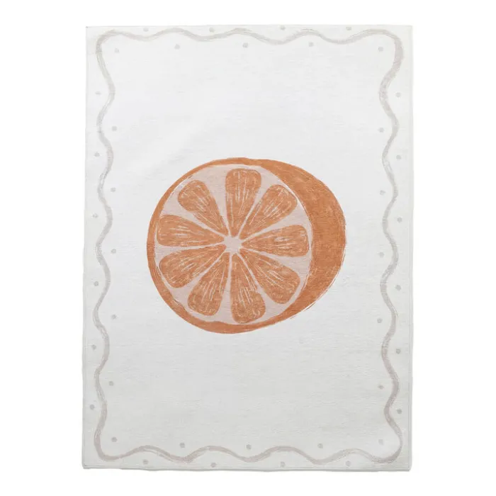 Waschbarer Kinderteppich - Mick Orange