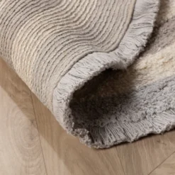 Waschbarer Kinderteppich Oval - Milo Grau