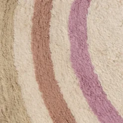 Waschbarer Kinderteppich Oval - Milo Rosa