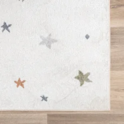 Waschbarer Kinderteppich - Ravi Stars Bunt
