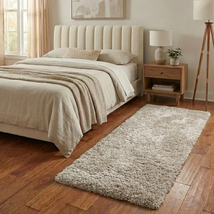 Waschbarer Läufer - Blaze Beige Grau