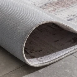 Waschbarer Läufer - Domingo Grunge Taupe Creme