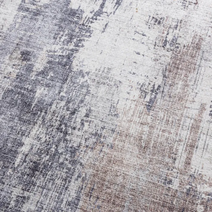 Waschbarer Läufer - Domingo Grunge Taupe Creme