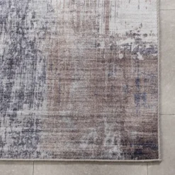 Waschbarer Läufer - Domingo Grunge Taupe Creme