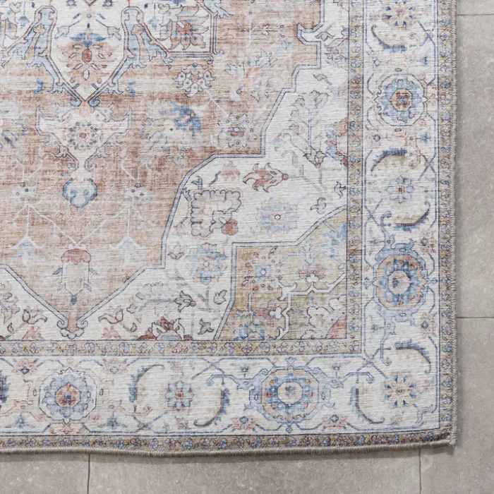 Waschbarer Läufer - Domingo Mandala Beige