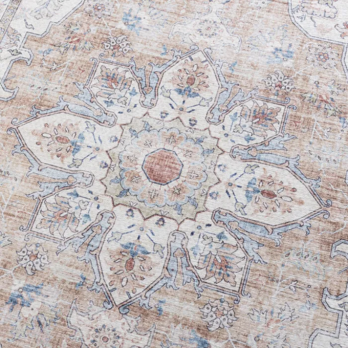 Waschbarer Läufer - Domingo Mandala Beige