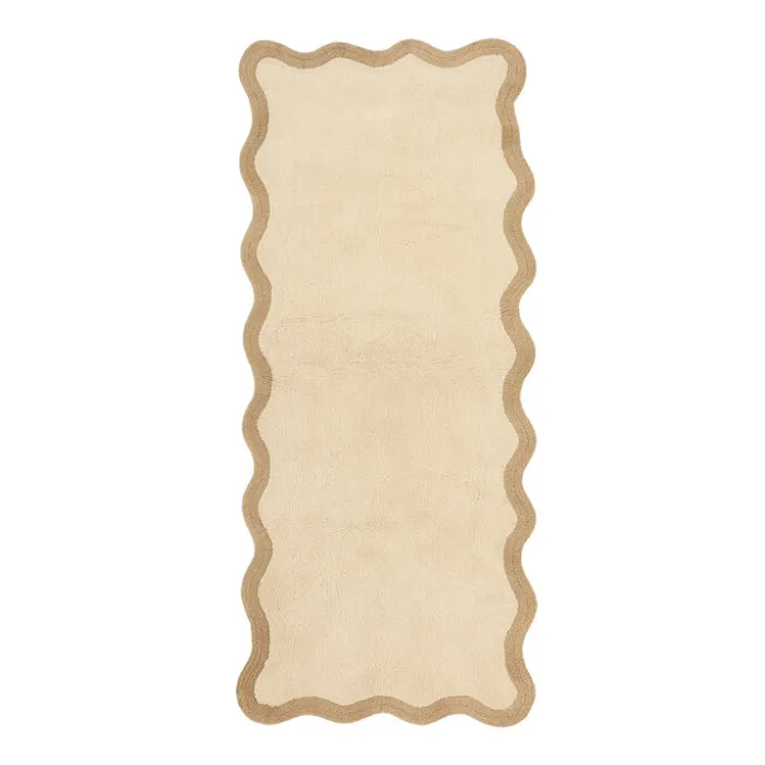 Waschbarer Läufer - Hazy Beige Creme