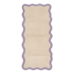Waschbarer Läufer - Hazy Lila Creme