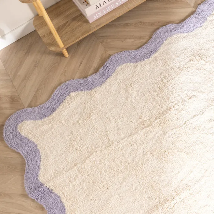 Waschbarer Läufer - Hazy Lila Creme