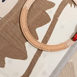 Waschbarer Spielteppich - Simba Lion Braun