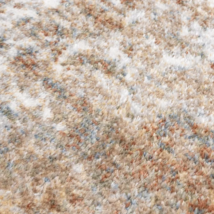 Waschbarer Teppich Abstrakt - Misha Grunge Creme Braun
