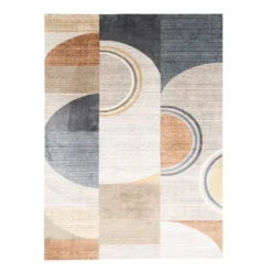 Waschbarer Teppich Abstrakt - Misha Blocks Bunt