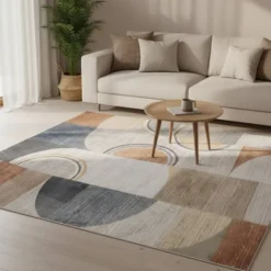 Waschbarer Teppich Abstrakt - Misha Blocks Bunt
