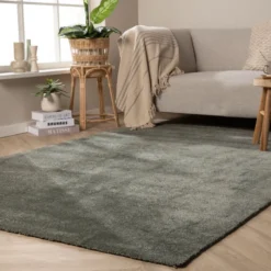 Waschbarer Teppich - Clean Grün