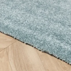 Waschbarer Teppich - Clean Hellblau