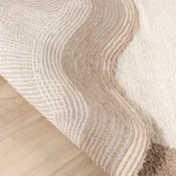 Waschbarer Teppich - Hazy Beige Creme