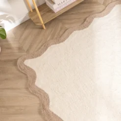 Waschbarer Teppich - Hazy Beige Creme