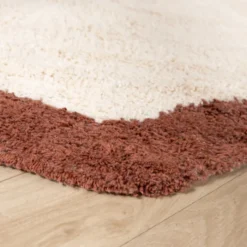 Waschbarer Teppich - Hazy Braun Creme