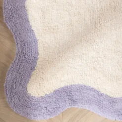 Waschbarer Teppich - Hazy Lila Creme