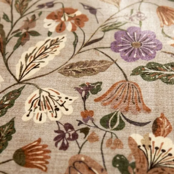 Waschbarer Teppich - Misty Flowers Creme